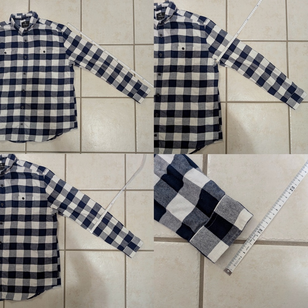 WindRiver Blue & White Men’s 2XL Flannel Plaid Shirt - Picture 9 of 15